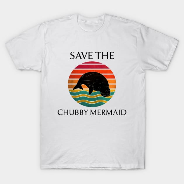 Save the Chubby Mermaid T-Shirt by coloringiship